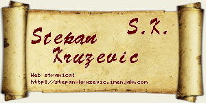 Stepan Kružević vizit kartica